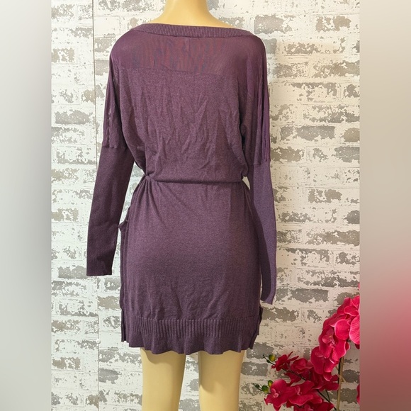 Victoria's Secret Purple Long Sleeve Dress Whit Pockets - Picture 5 of 7
